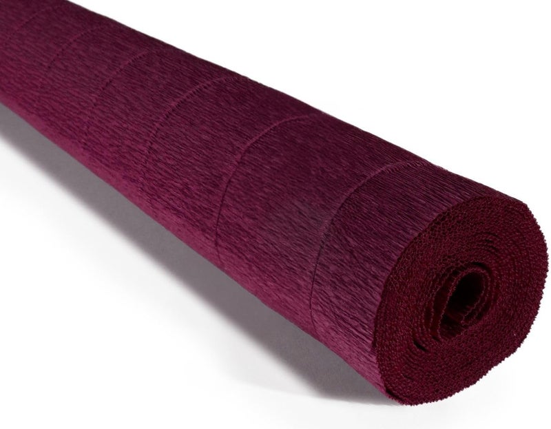 LCREATE LCREATE LCREATE Cartotecnica Rossi 140g 10 Inch Wide 8.2ft Long Italian Crepe Paper Rollfor Wedding Ceremony Various Large Festivals Decoration (Bordeaux Red（988）) - Image 1